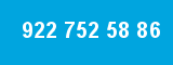 922 752 58 86 922 752 58 86